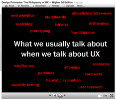 Example of good use of chromostereopsis, by Whitney Hess